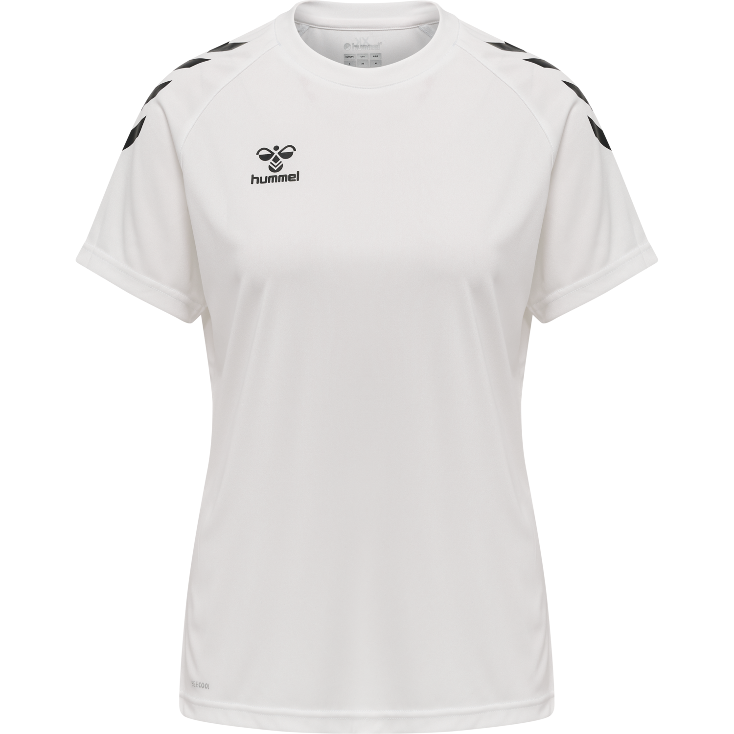 hmlCORE XK CORE POLY TEE  S/S WOMAN, WHITE, packshot
