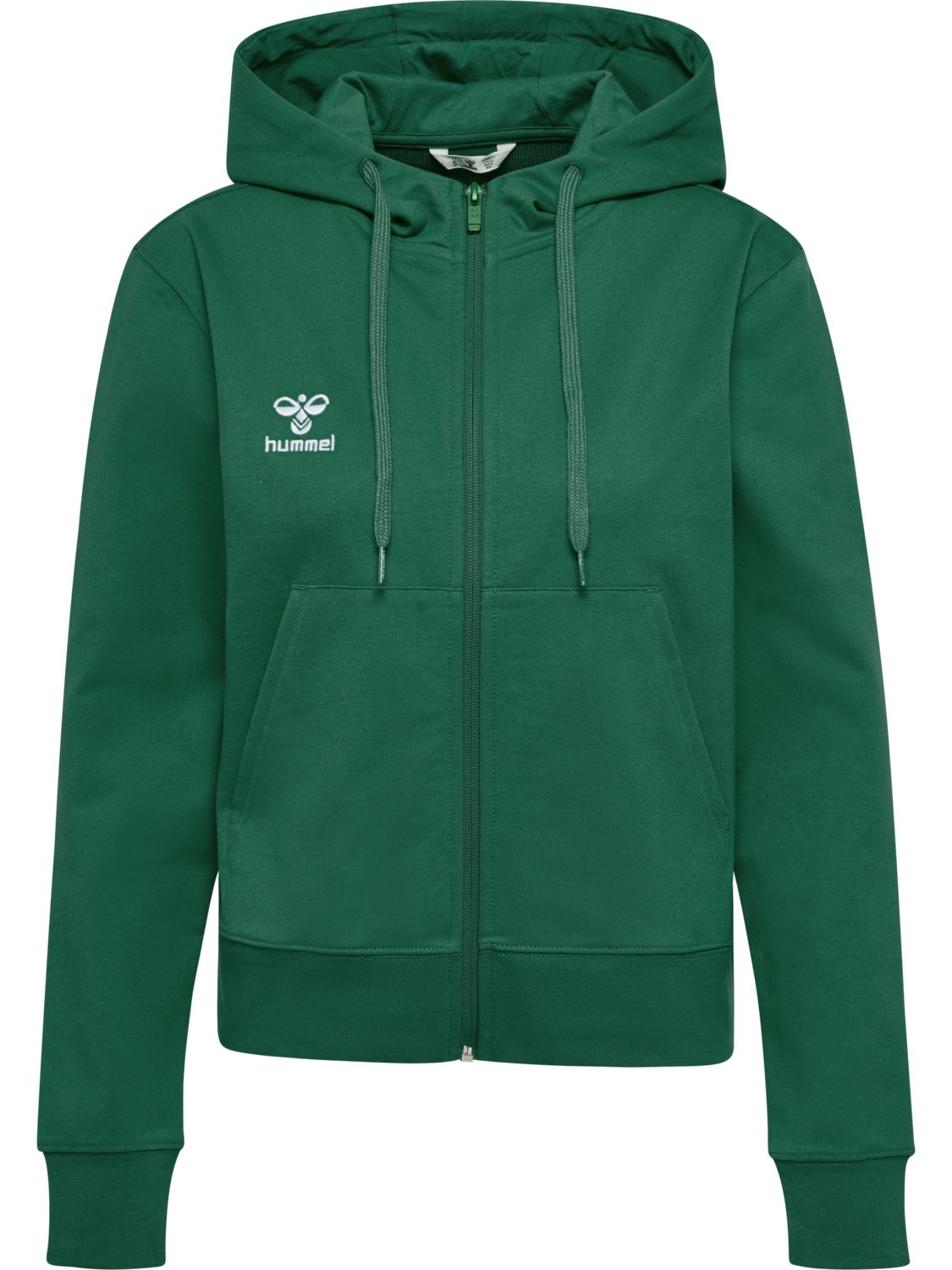 hmlGO 2.0 ZIP HOODIE WOMAN, EVERGREEN, packshot