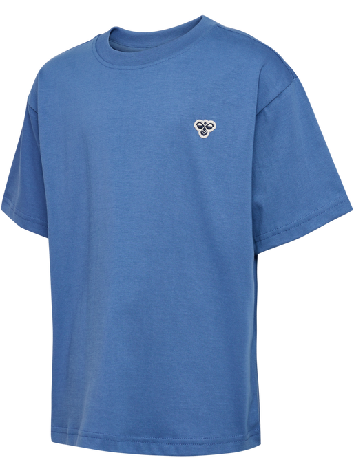 hmlJR LOOSE T-SHIRT S/S BEE, DUTCH BLUE, packshot