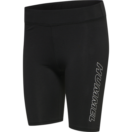 hmlTE MAJA 2-PACK MW C TIGHT SHORTS, BLACK/DRIFTWOOD, packshot