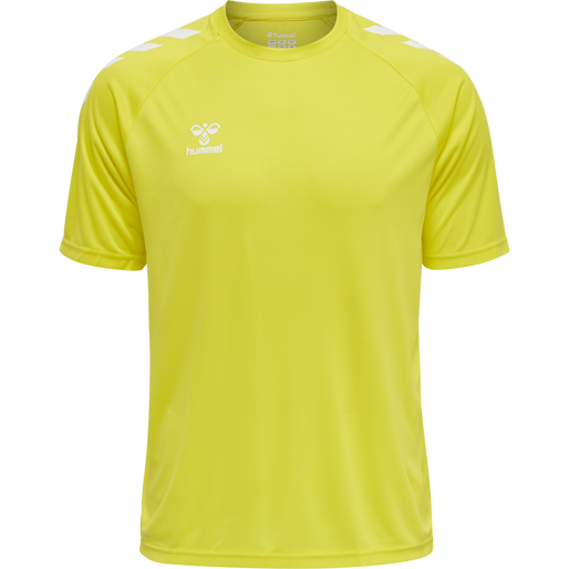 hmlCORE XK CORE POLY T-SHIRT S/S, BLAZING YELLOW, packshot