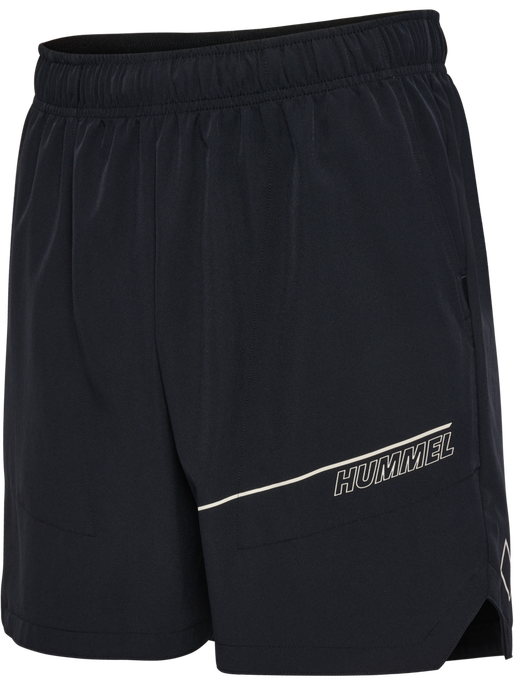 hmlCOURT POCKET SHORTS, LIGHT GREY/BLACK, packshot