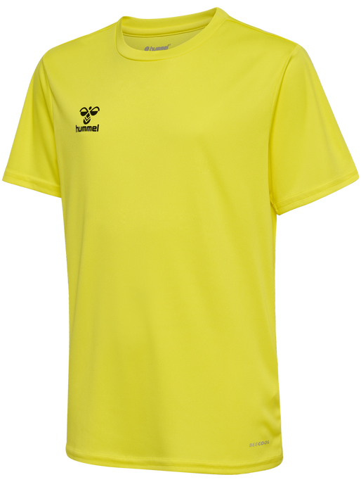hmlESSENTIAL JERSEY S/S KIDS, BLAZING YELLOW, packshot