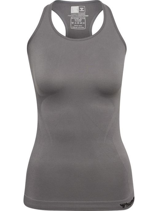 hmlTIF SEAMLESS TOP, CHARCOAL GRAY, packshot