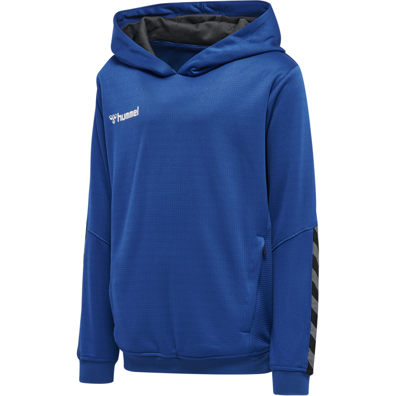 hmlAUTHENTIC KIDS POLY HOODIE, TRUE BLUE, packshot