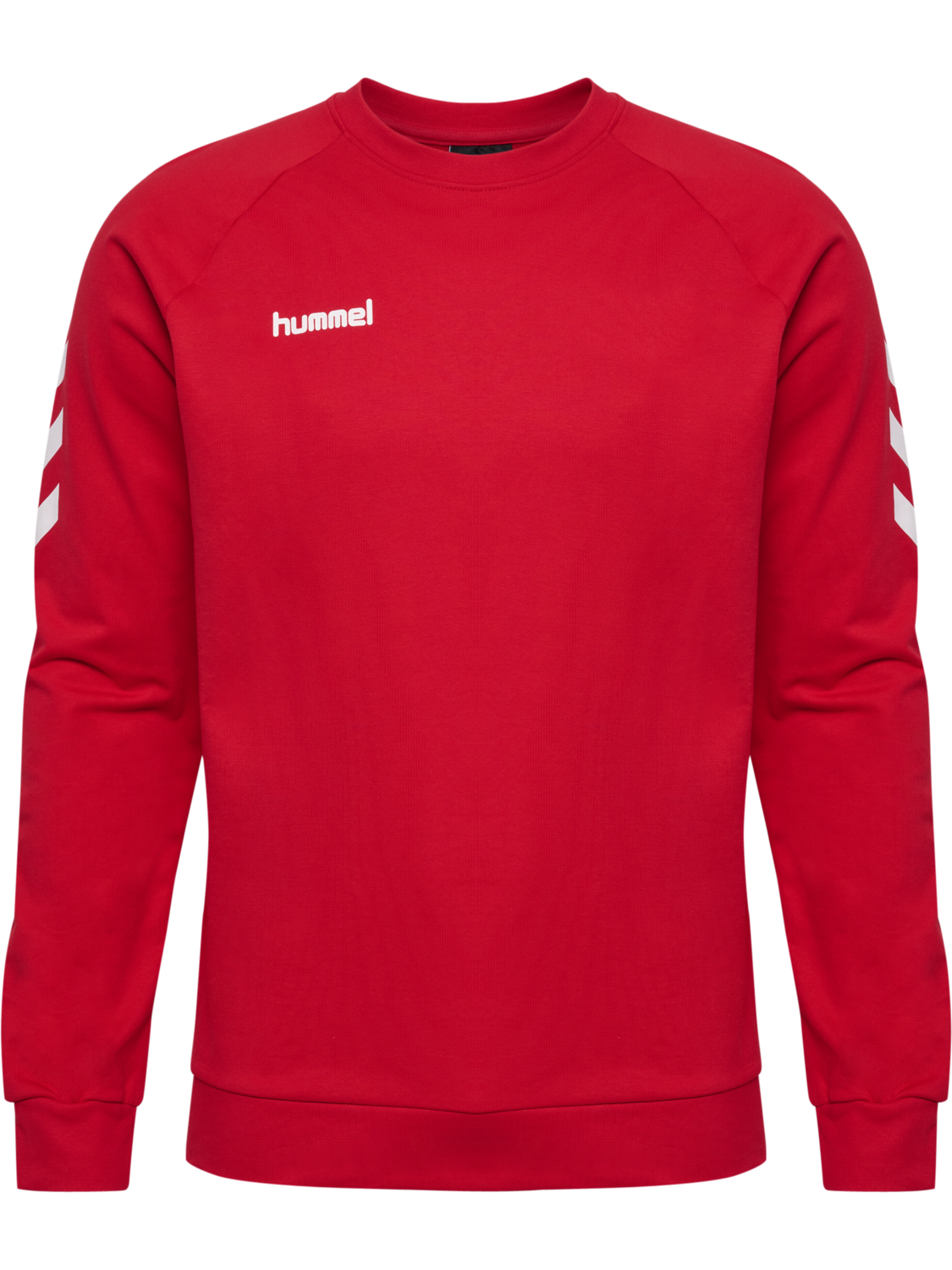 HUMMEL GO COTTON SWEATSHIRT, TRUE RED, packshot
