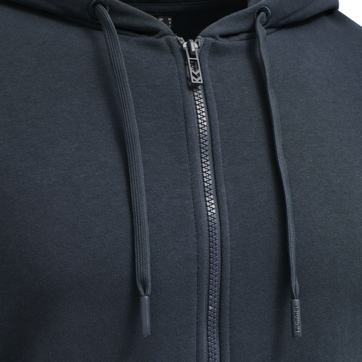hmlLEGACY ZIP HOODIE PLUS, BLUE NIGHTS, packshot