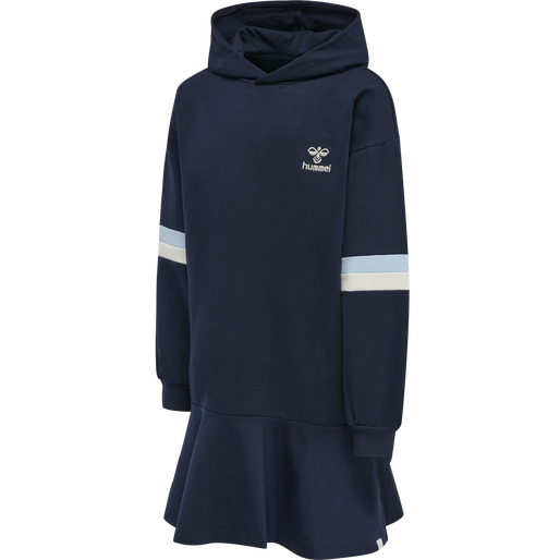 hmlBEVERLY HOODIE DRESS, BLACK IRIS, packshot