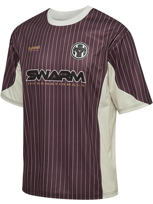 hmlLOOSE JERSEY SS STRIPE TOPSCORER, VINEYARD WINE hmlLOOSE JERSEY SS STRIPE TOPSCORER, VINEYARD WINE, packshot