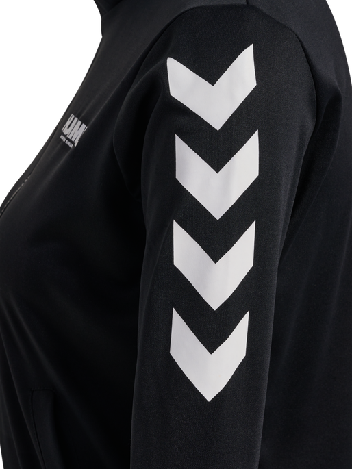 hmlLEGACY EVY POLY ZIP JACKET, BLACK hmlLEGACY EVY POLY ZIP JACKET, BLACK, packshot