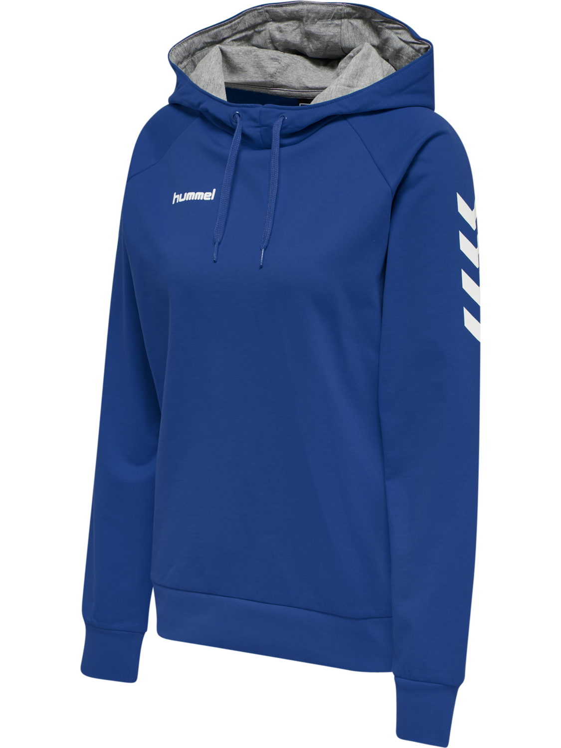 HUMMEL GO COTTON HOODIE WOMAN, TRUE BLUE, packshot