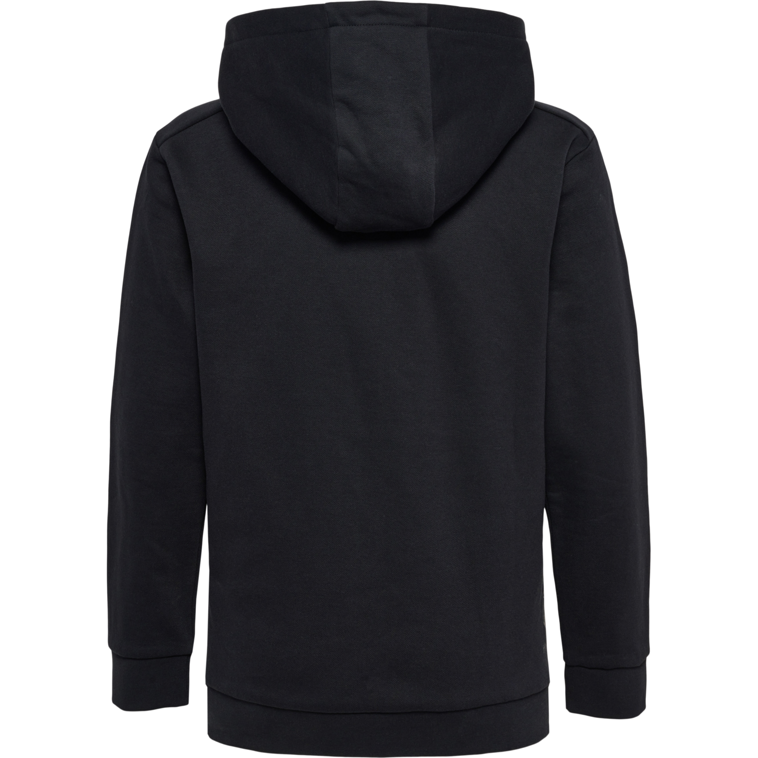 hmlOFFGRID HOODIE KIDS, JET BLACK/FORGED IRON, packshot