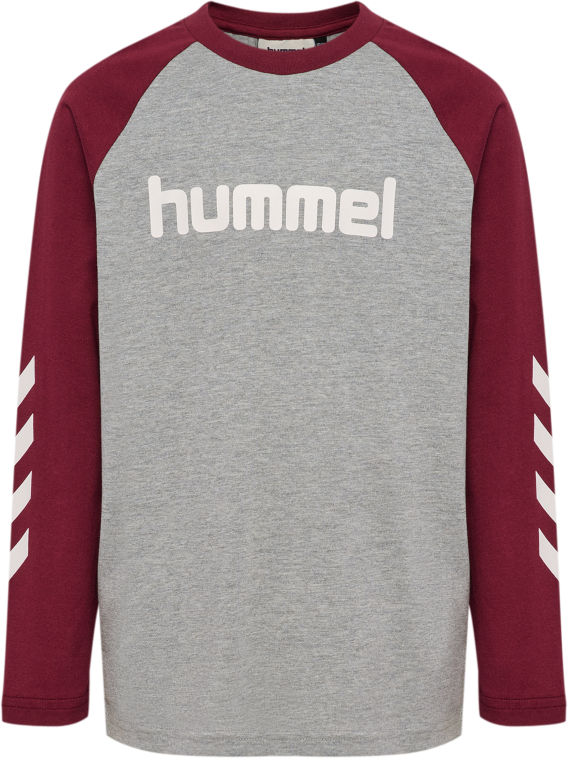 hmlJR LOGO T-SHIRT L/S, CHOCOLATE TRUFFLE, packshot
