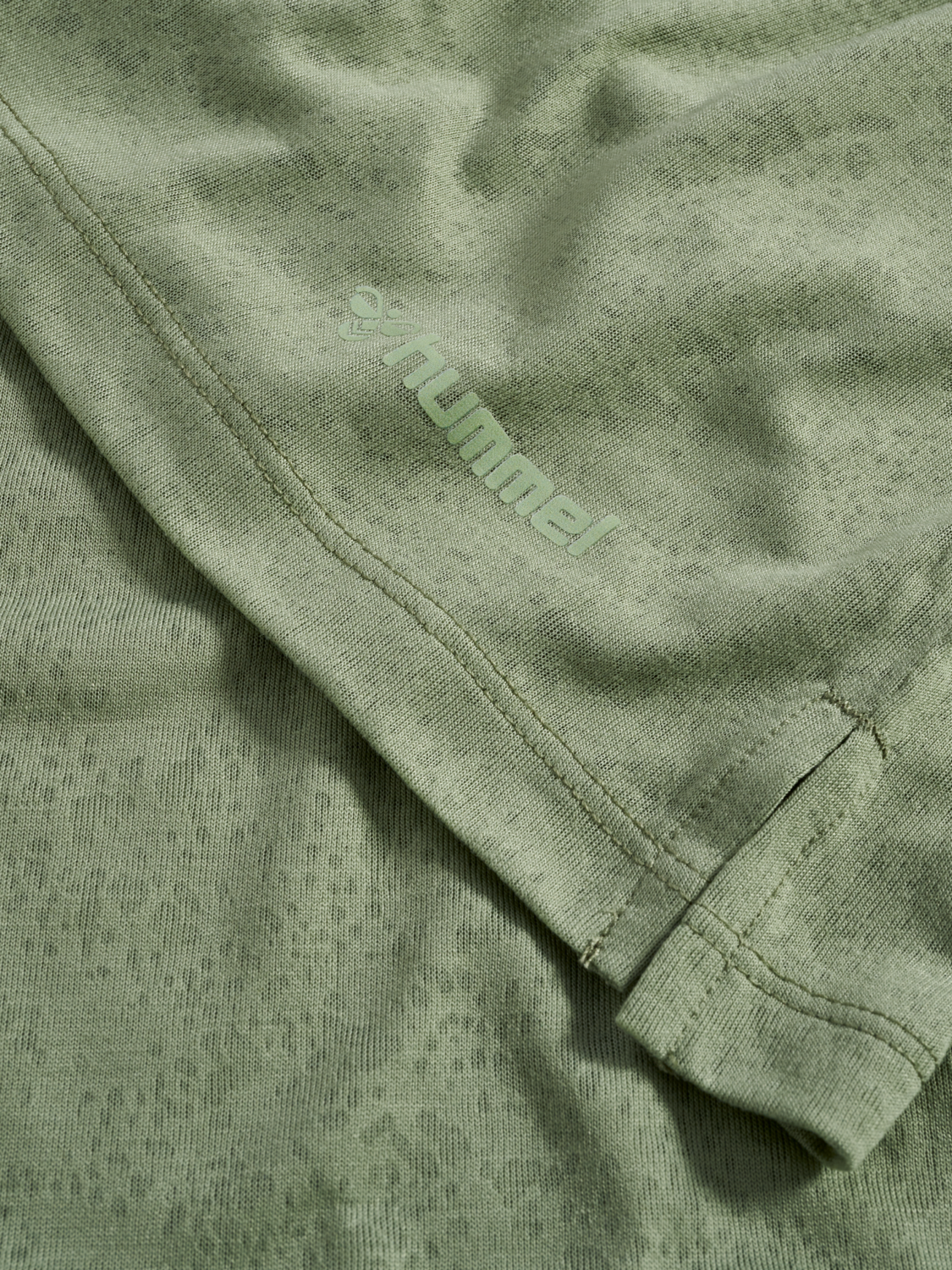 hmlMT LIGHT BURNOUT T-SHIRT, SEAGRASS, packshot