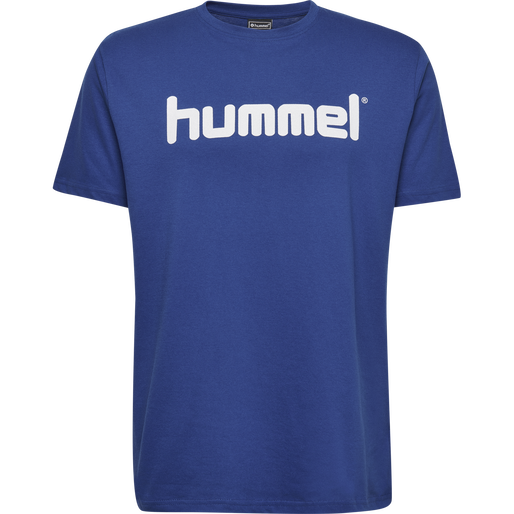 HUMMEL GO KIDS COTTON LOGO T-SHIRT S/S, TRUE BLUE, packshot