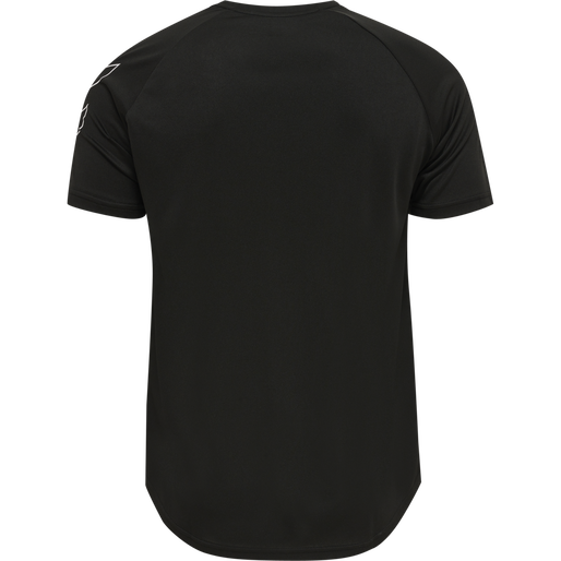 hmlTE TIHALT T-SHIRT, BLACK, packshot