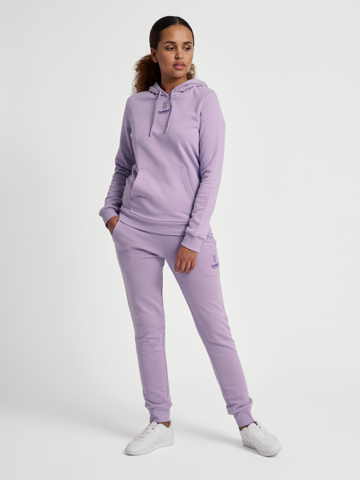 hmlOLIVIA HOODIE, HEIRLOOM LILAC, model