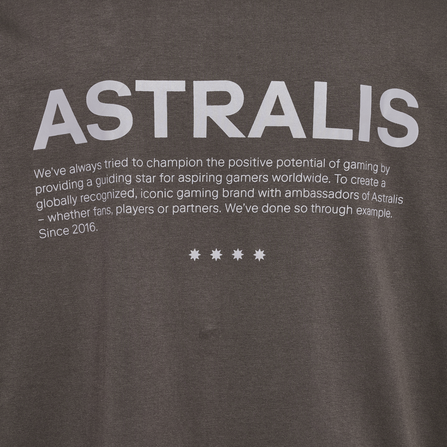 ASTRALIS 24 FAN 2016 LOOSE TEE LS, RAVEN, packshot