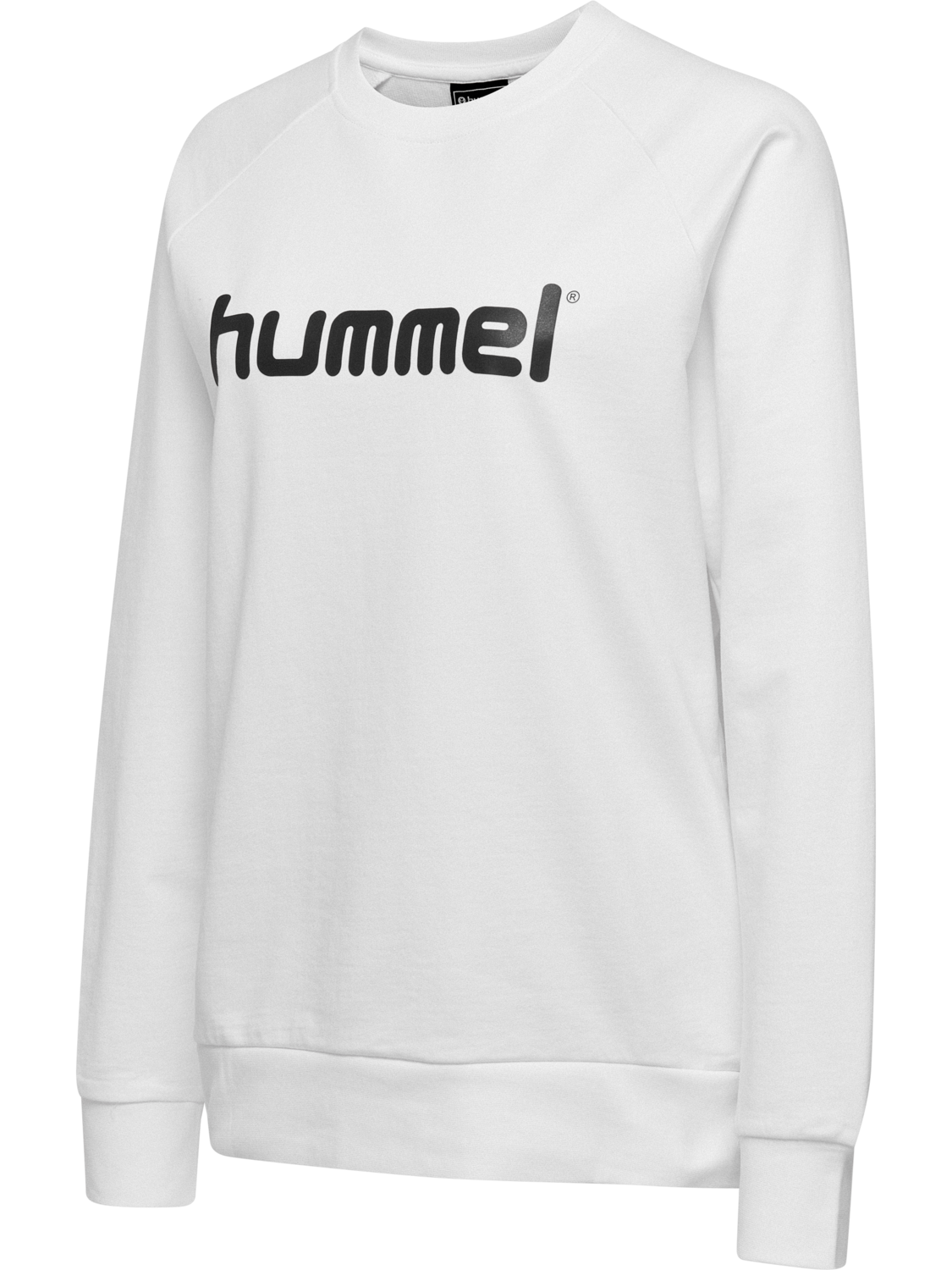 HMLGO COTTON LOGO SWEATSHIRT WOMAN, WHITE, packshot