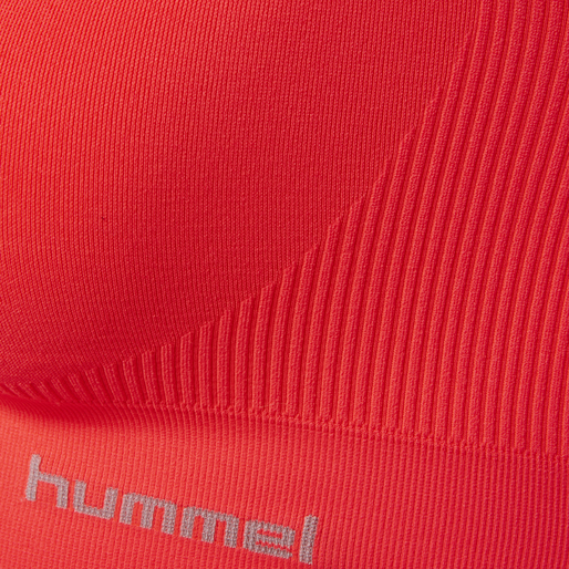 SUE SEAMLESS SPORTS TOP, FIERY CORAL, packshot