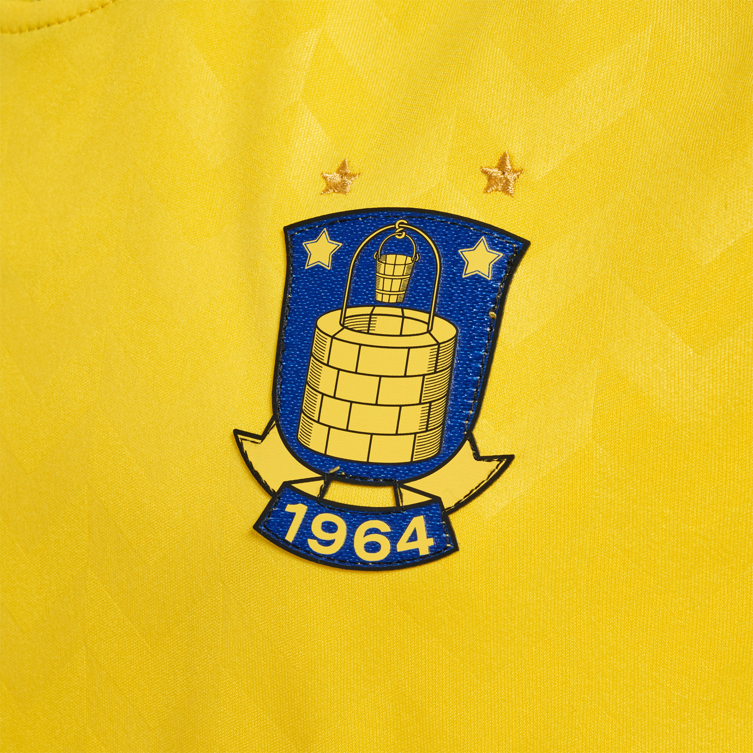 BR&Oslash;NDBY 22/23 HOME JERSEY S/S KIDS, CYBER YELLOW, packshot