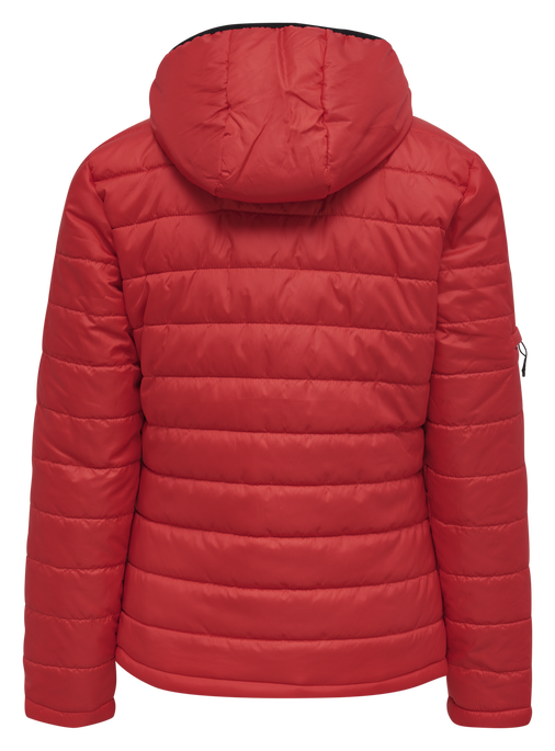 hmlNORTH QUILTED HOOD JACKET WOMAN, TRUE RED, packshot