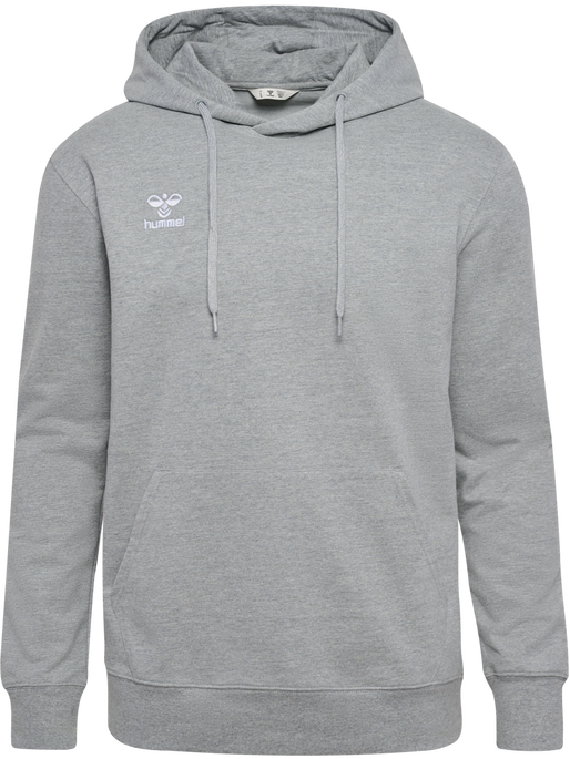 hmlGO 2.0 HOODIE, GREY MELANGE, packshot