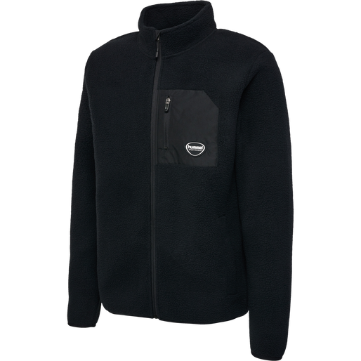 hmlLGC OLIVER FLEECE JACKET, BLACK, packshot