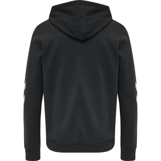 hmlLEGACY ZIP HOODIE PLUS, BLACK, packshot