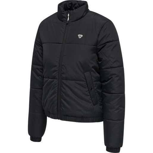 hmlSUKI PUFF JACKET, BLACK, packshot