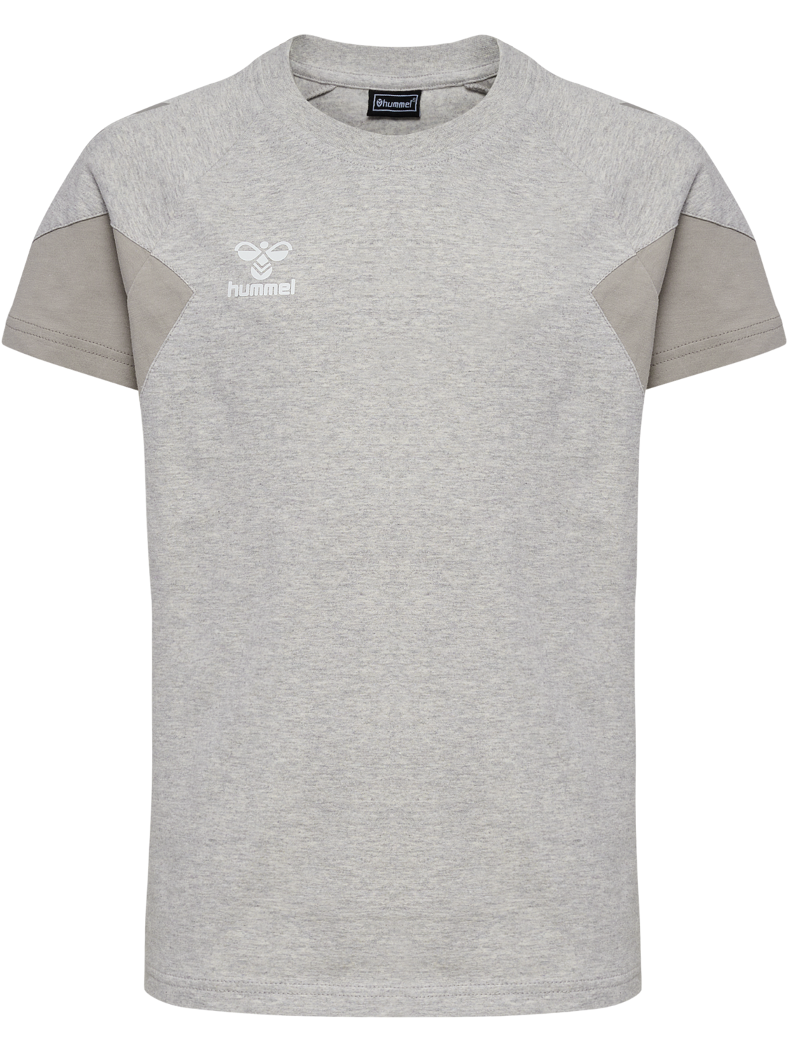 hmlTRAVEL T-SHIRT S/S KIDS, LIGHT GREY MELANGE, packshot