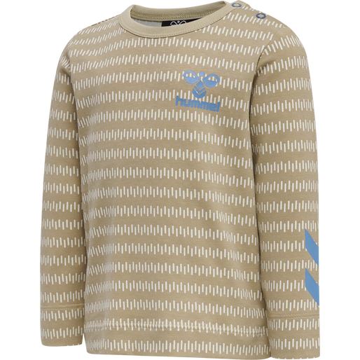 hmlESME T-SHIRT L/S, HUMUS, packshot