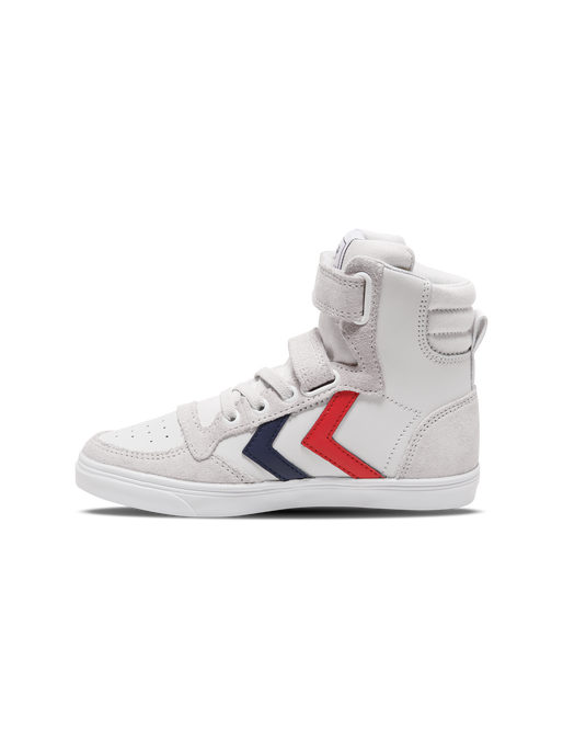 SLIMMER STADIL LEATHER HIGH JR, WHITE, packshot