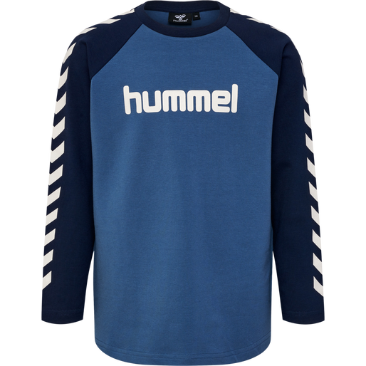 hmlBOYS T-SHIRT L/S, BERING SEA, packshot