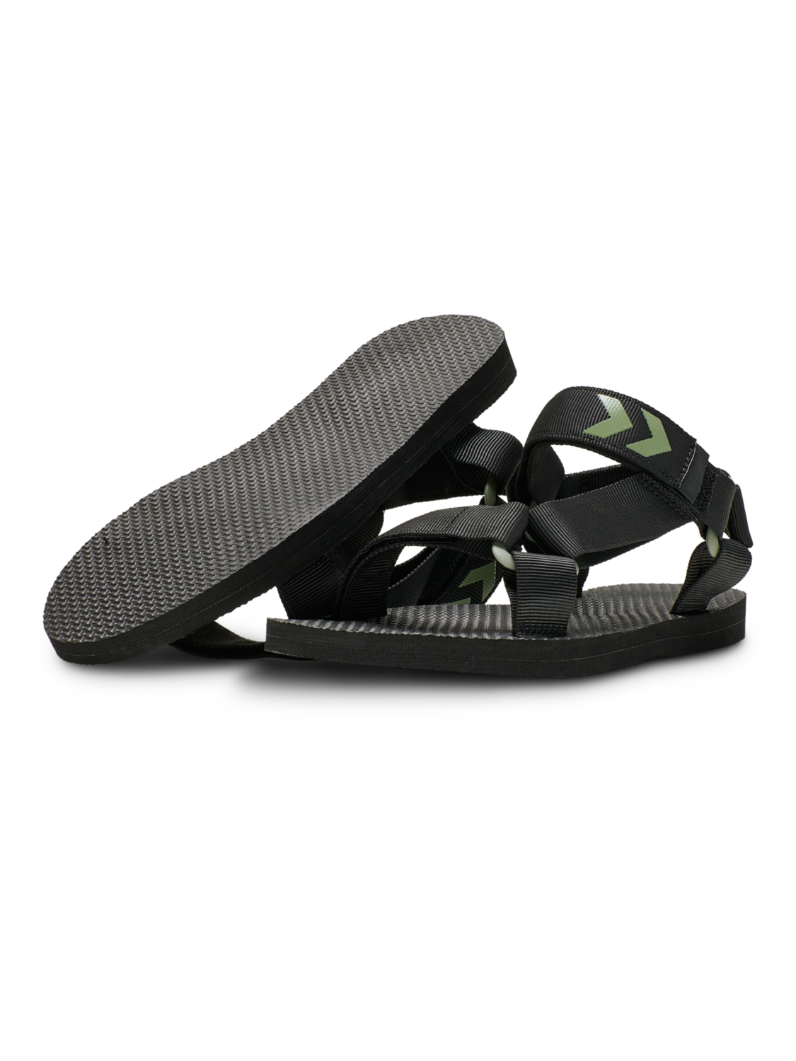 STRAP SANDAL, BLACK, packshot