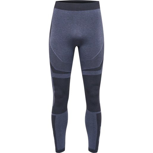 hmlTE MIKE SEAMLESS TIGHTS, BLACK/ASPHALT MELANGE hmlTE MIKE SEAMLESS TIGHTS, BLACK/ASPHALT MELANGE, packshot