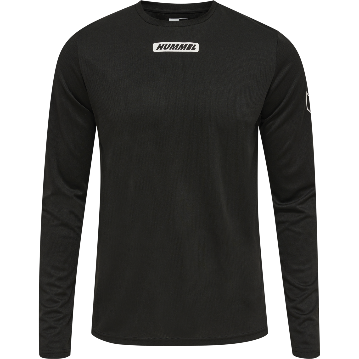 hmlTE TIHALT T-SHIRT L/S, BLACK, packshot