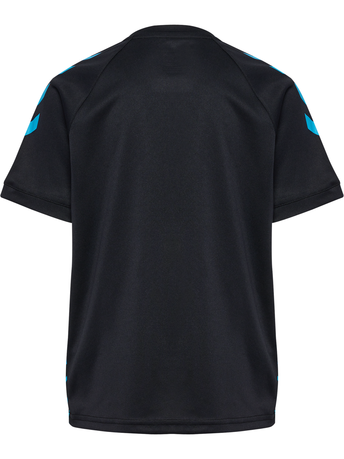 hmlGRAPHIC UNIVERSE JERSEY S/S KIDS, BLACK/NEON BLUE, packshot