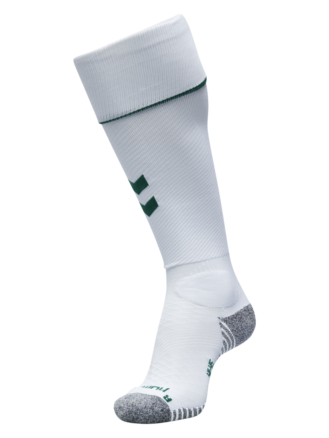 PRO FOOTBALL SOCK, WHITE/EVERGREEN, packshot