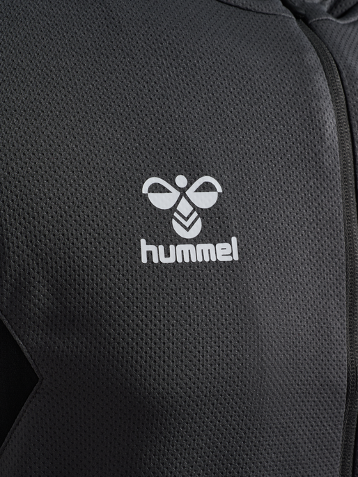 hmlAUTHENTIC PL ZIP HOODIE, ASPHALT, packshot