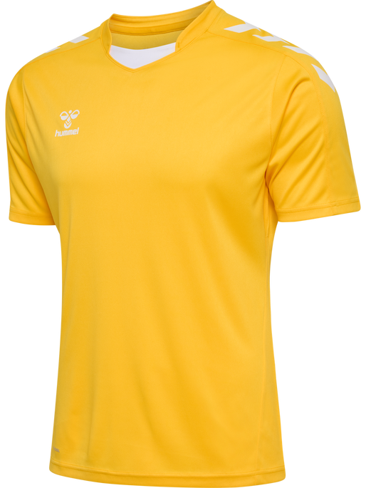 hmlCORE XK POLY JERSEY S/S, SPORTS YELLOW, packshot