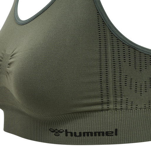hmlMT SHAPING SEAMLESS SPORTS TOP, THYME, packshot