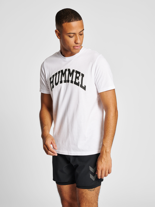 hmlIC BILL T-SHIRT, WHITE, model