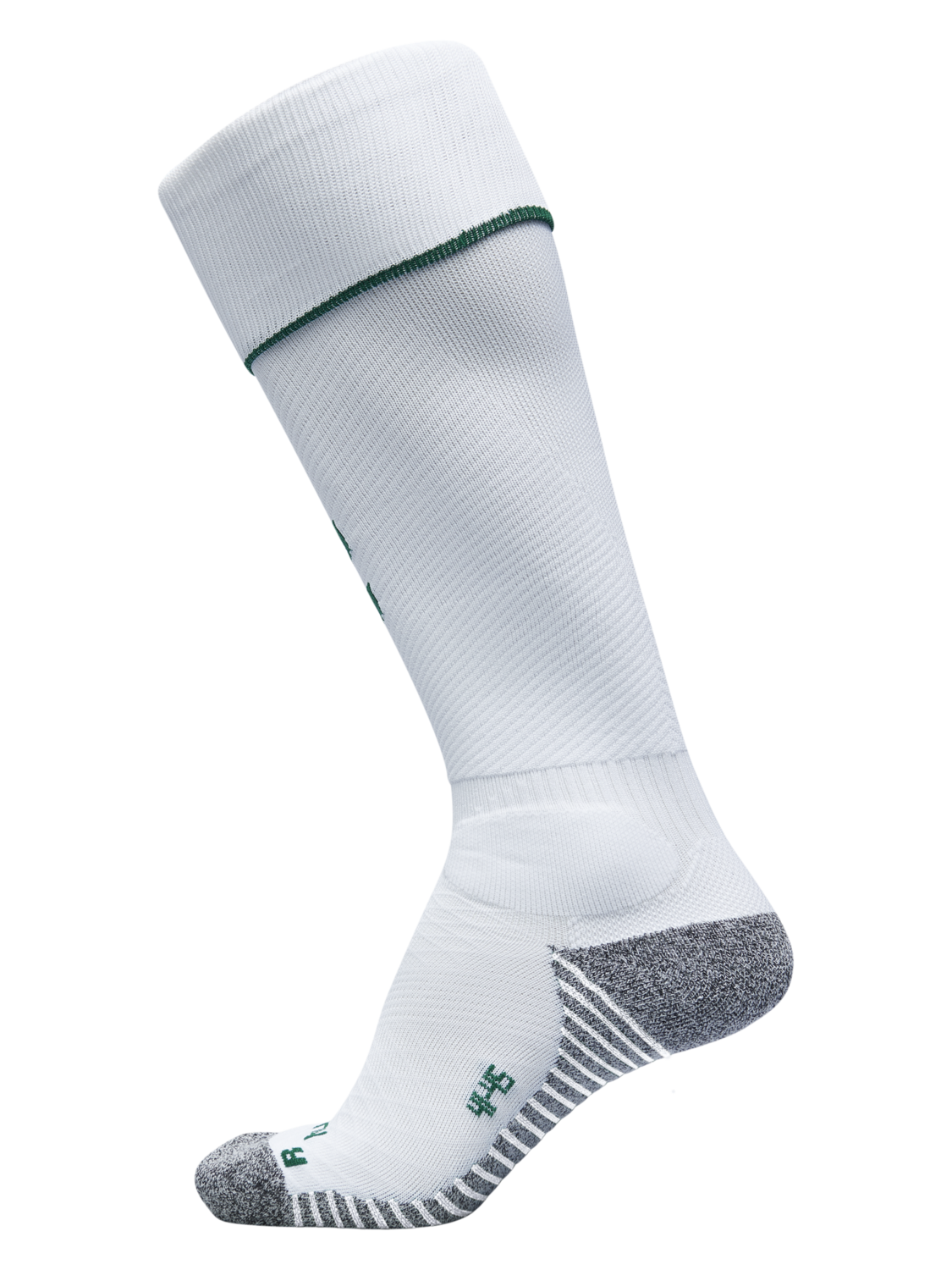 PRO FOOTBALL SOCK, WHITE/EVERGREEN, packshot