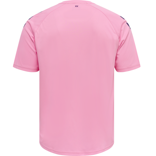 hmlCORE XK CORE POLY T-SHIRT S/S, COTTON CANDY, packshot