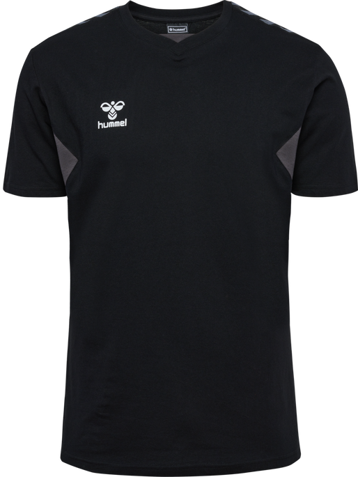 hmlAUTHENTIC CO T-SHIRT S/S, BLACK, packshot