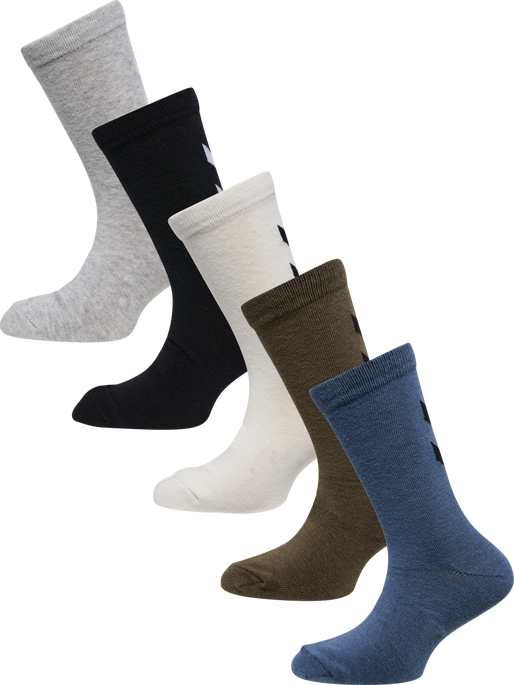 hmlMAKE MY DAY SOCK 5-PACK, BERING SEA, packshot