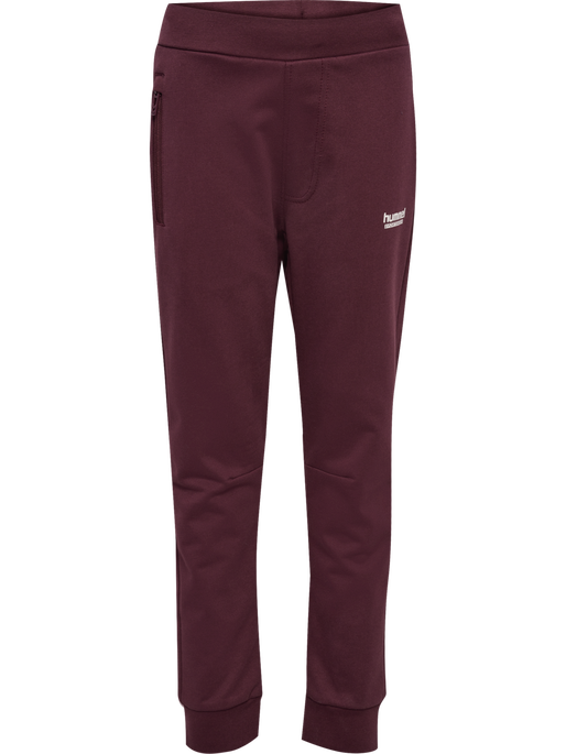 hmlJR REGULAR ADJ WAIST PANTS, VINEYARD WINE, packshot