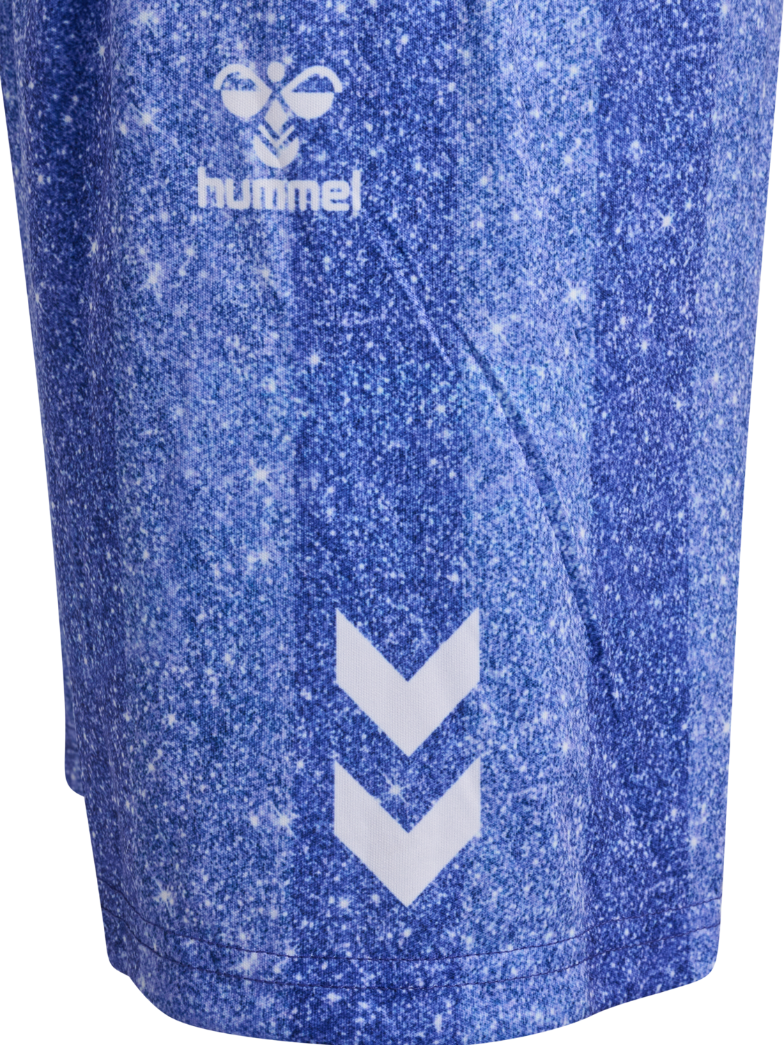 hmlSHIMMER SHORTS, DAZZLING BLUE/BRIGHT WHITE, packshot