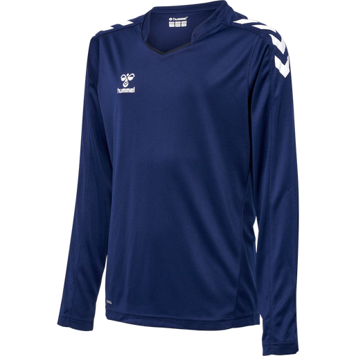 hmlCORE XK POLY JERSEY L/S KIDS, MARINE hmlCORE XK POLY JERSEY L/S KIDS, MARINE, packshot